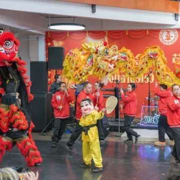 Dragon dance performed at Culture Fest 2024